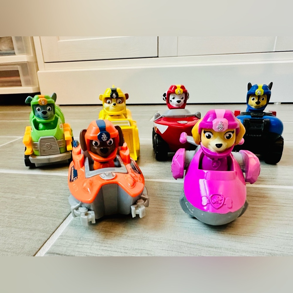 Paw Patrol Sea Patrol Plastic rolling vehicles - set of 6